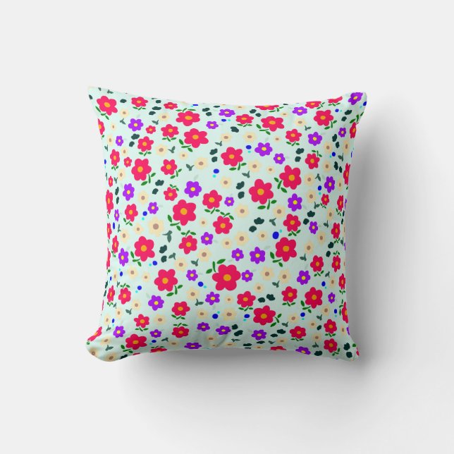 delicate flower cushion (Front)