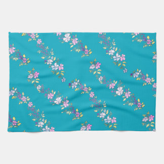 Delicate flowering branches  tea towel
