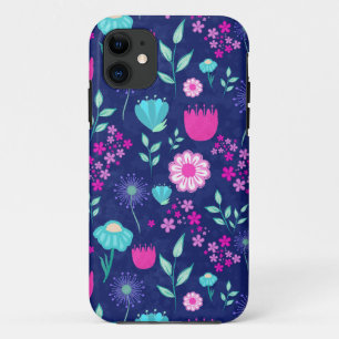 Delicate Flowers and Botanical Details iPhone 11 Case