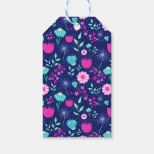 Delicate Flowers and Botanical Details Gift Tags
