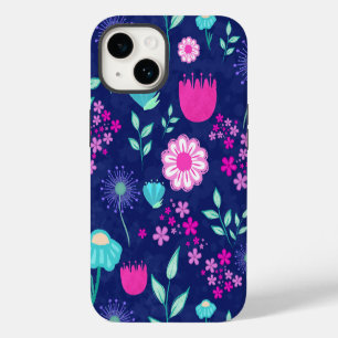 Delicate Flowers and Botanical Details iPhone 14 Case