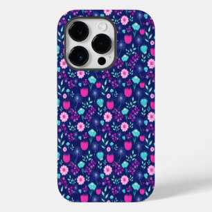 Delicate Flowers and Botanical Details iPhone 14 Pro Case