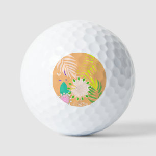 Delicate flowers golf ball
