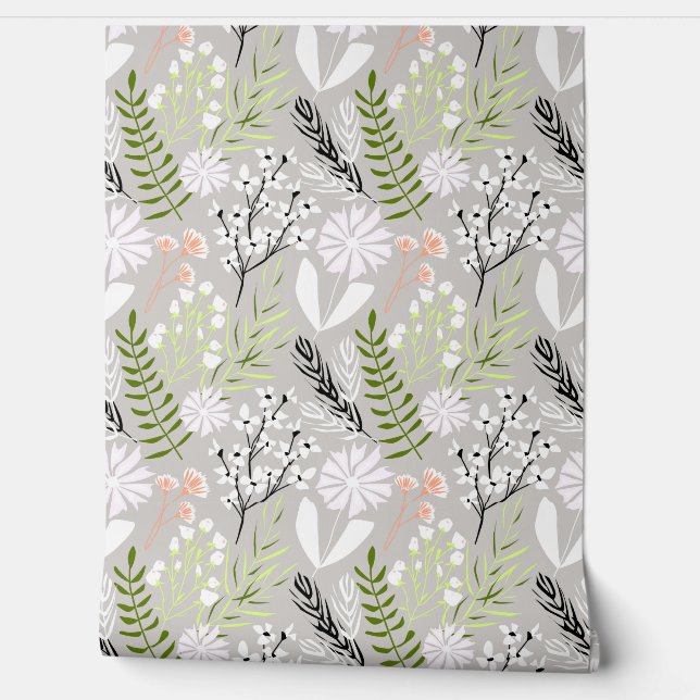 Delicate flowers. wallpaper (Unrolling)