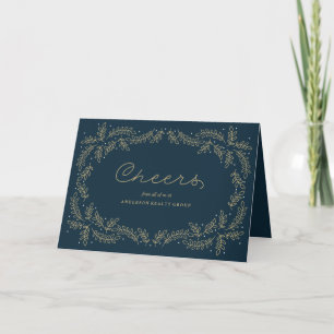 Delicate Foliage Corporate Holiday Card