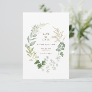 Delicate Garden Wedding Save the Date