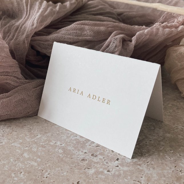 Delicate Gold Calligraphy Coordinate Place Cards (Delicate Gold Calligraphy Coordinate Place Cards)