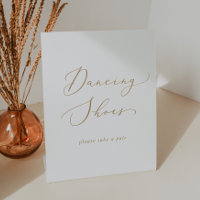 Delicate Gold Calligraphy Wedding Dancing Shoes