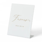 Delicate Gold Calligraphy Wedding Favours
