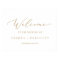 Delicate Gold Calligraphy Wedding Welcome