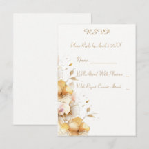 Delicate Golden Floral Wedding