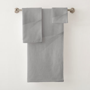 Delicate Gray Folds Bath Towel Set