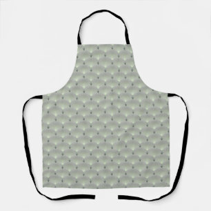 Delicate green and grey, art deco.  apron