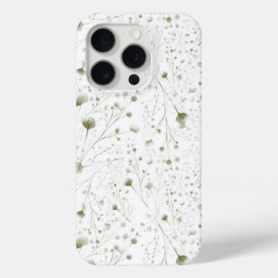 Delicate Green Floral iPhone Case with Soft Botani