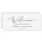 Delicate Hanging Seating Chart Welcome Header