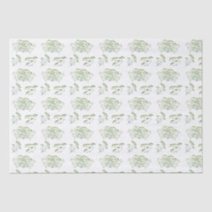 Delicate Herb Watercolor Custom Colour Tissue Pape Paper