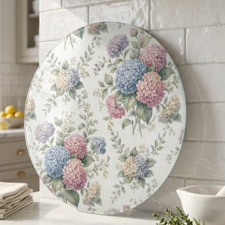Delicate Hydrangea Flowers  Cutting Board
