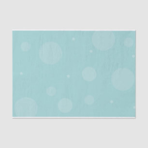 DELICATE ICY BLUE POLKA DOT PATTERN TISSUE PAPER