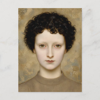 Delicate Intelligence – A Fine Art Portrait Holiday Postcard