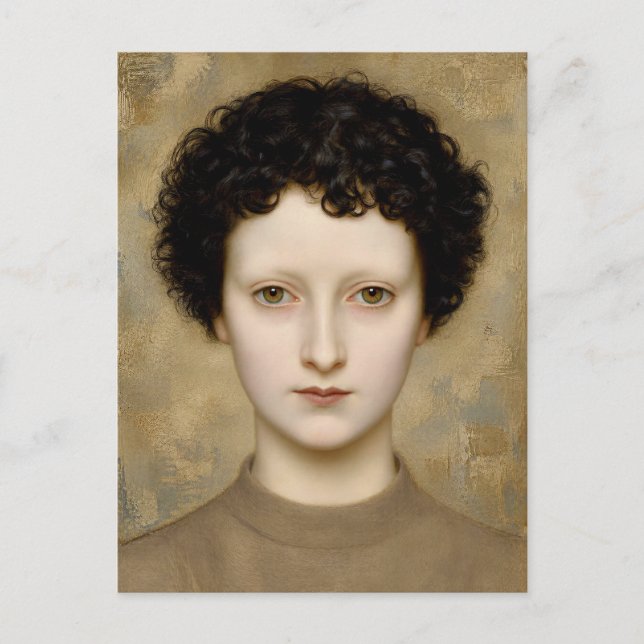Delicate Intelligence – A Fine Art Portrait Holiday Postcard (Front)