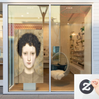 Delicate Intelligence – A Fine Art Portrait Window Cling