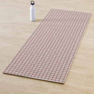 Delicate Intricate Funky Festive Christmas Pattern Yoga Mat