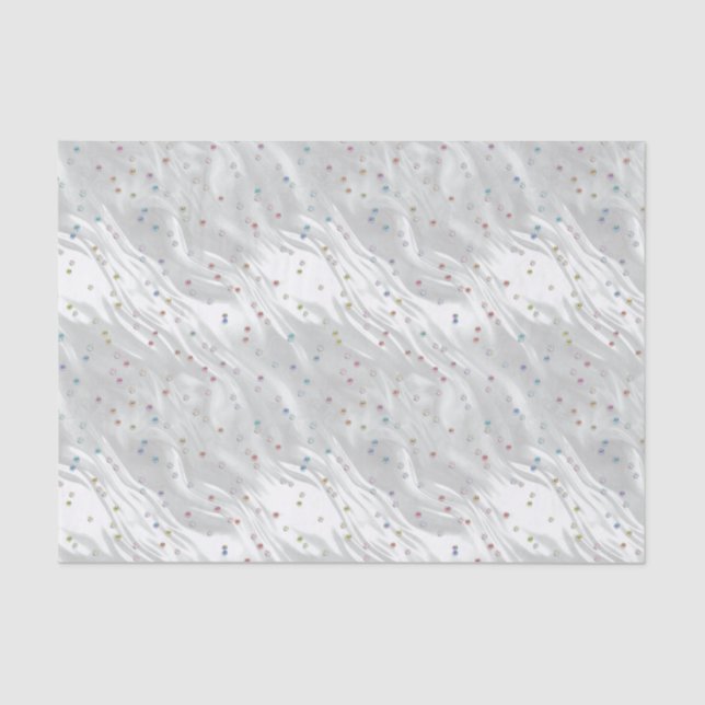 Delicate Jewels Image on Satin Image Tissue Paper (Front)