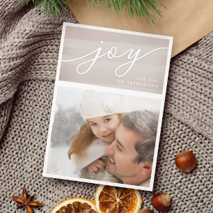Delicate Joy Holiday Photo Card