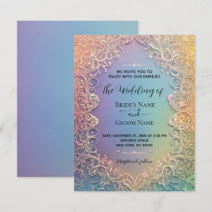 Delicate Lace Wedding Invitation