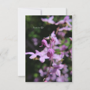 Delicate Lavender / Pink Flower Card