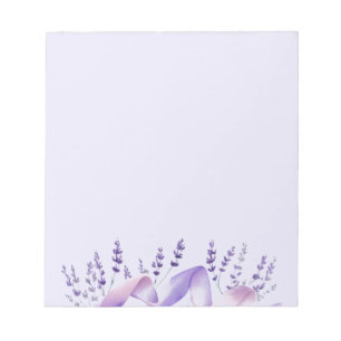 Delicate Lavender Stems Notepad