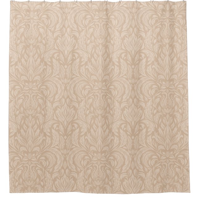Delicate leaf  shower curtain (Front)
