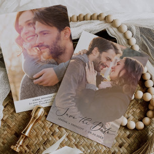 Delicate Light Overlay 2 Photo Save The Date