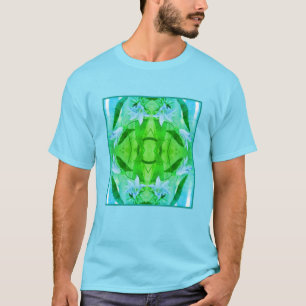 Delicate Lily Flowers Distressed Abstract T-Shirt