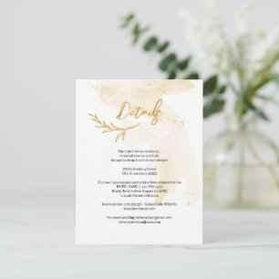 Delicate linear leaves Details Enclosure Card