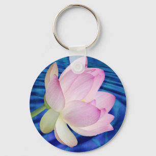Delicate Lotus flower and meaning Key Ring