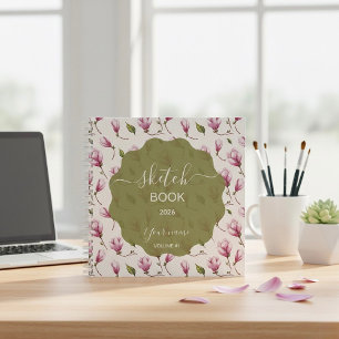 Delicate Magnolia Blossom Notebook