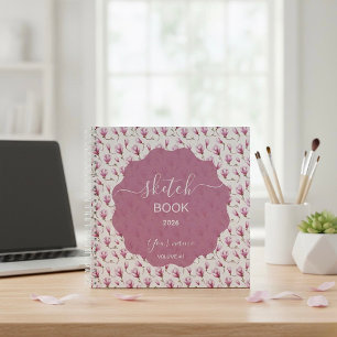 Delicate Magnolia Blossom Notebook
