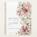 Delicate Modern Pink Blush Rose & Lily Wedding Planner<br><div class="desc">This wedding planner design features a soft realistic floral side spray of white,  blush pink,  and cream roses and lilies. The back continues the design. This design is part of the Delicate Modern Pink Blush Rose and Lily wedding suite of cards created by Simply Farmhouse Press.</div>
