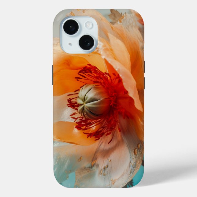 Delicate Orange Flower  Case-Mate iPhone Case (Back)