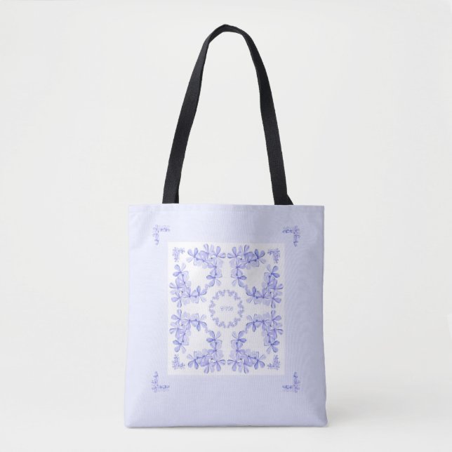 Delicate Pale Lavender Flowers Tote (Front)