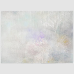 Delicate Pastel Floral Dahlias Tissue Paper