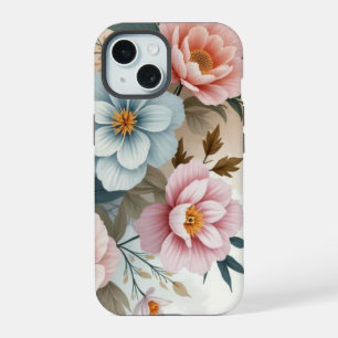 Delicate Pastel Floral iPhone 15 Case