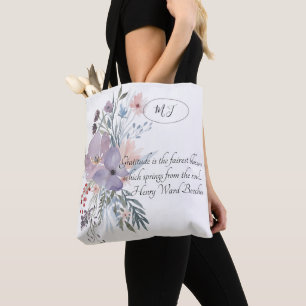 Delicate Pastel Flowers Tote Bag