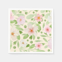 Delicate Pastel Yellow Floral Pattern