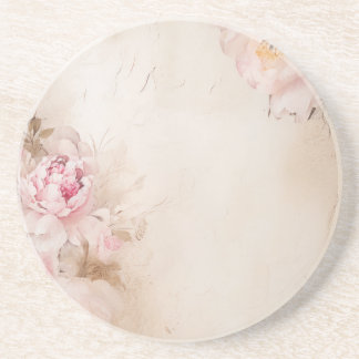 Delicate Peonies Coaster