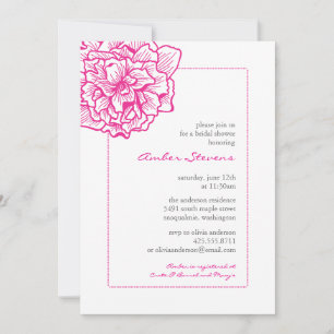 Delicate Peony Shower/Party Invitation