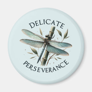 Delicate Perseverance - Artistic Dragonfly Magnet