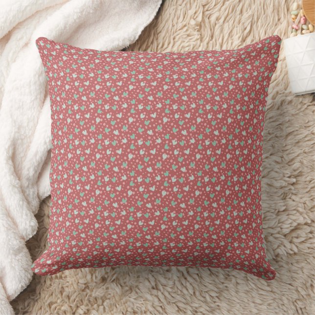 Delicate Petite Floral Ditsy Seamless Pattern Cushion (Blanket)