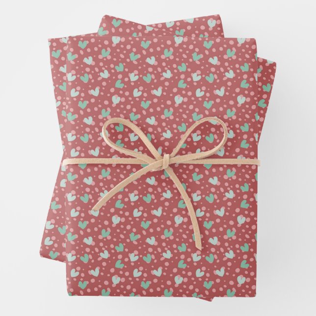 Delicate Petite Floral Ditsy Seamless Pattern Wrapping Paper Sheet (In situ)